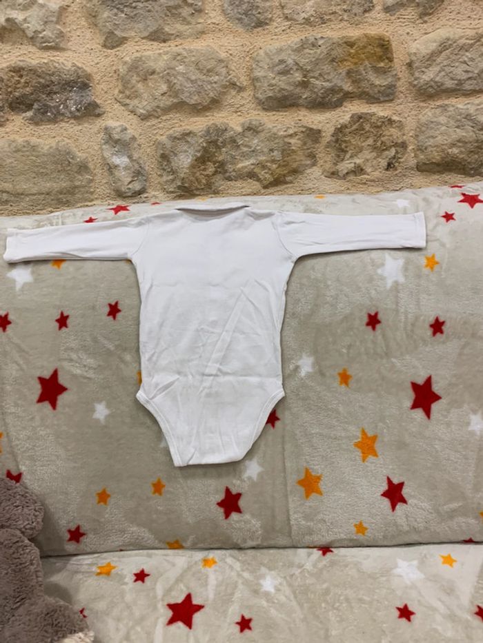 Body Manches Longues Sergent Major Mixte Blanc & Bleu 6M - photo numéro 5