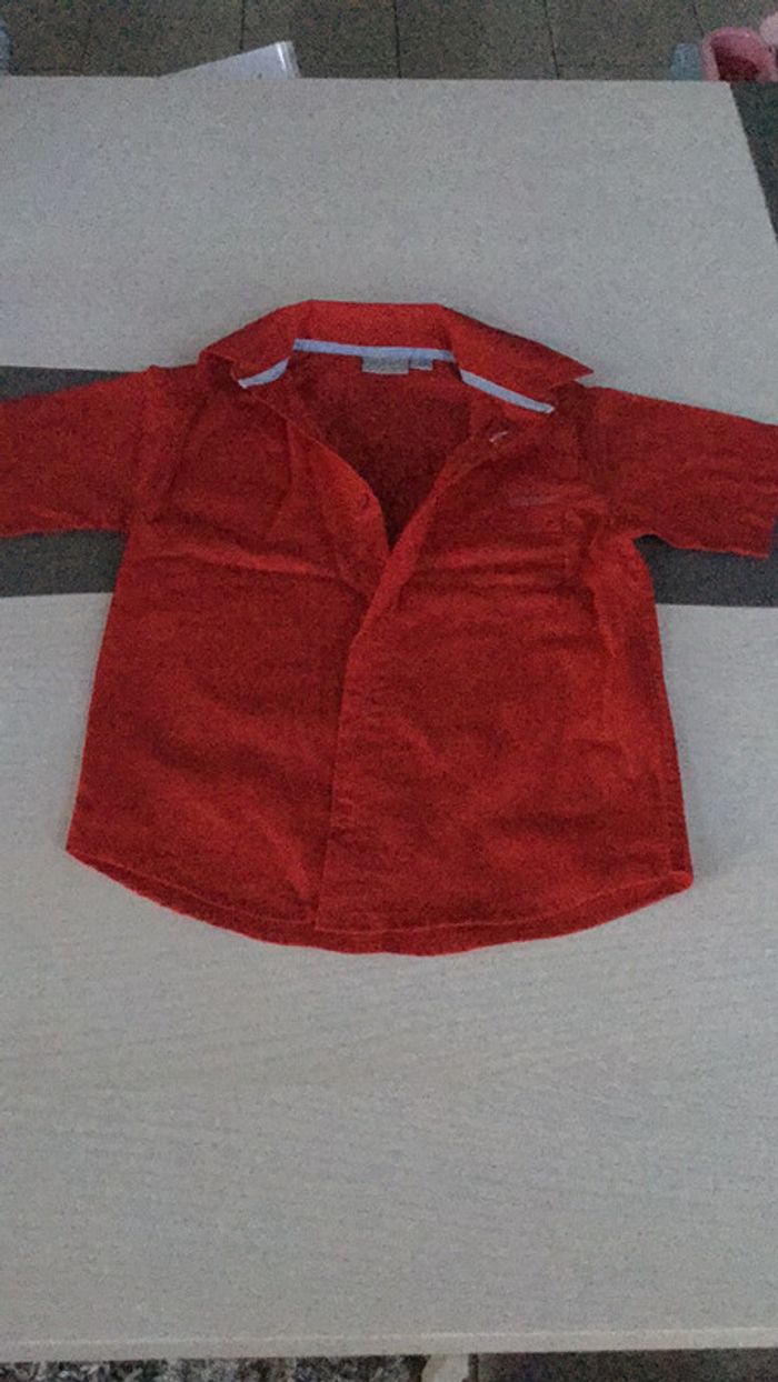 Chemisette rouge 3 ans