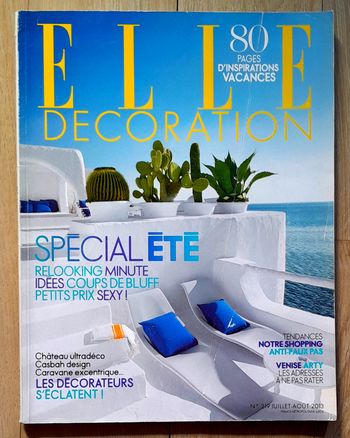Magazine Elle décoration n°219 juillet aout 2013