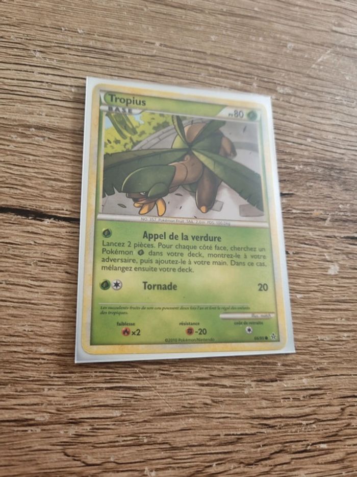 Carte pokémon tropius 66/95 année 2010 - photo numéro 4