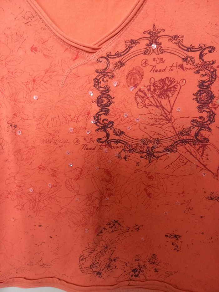 Top femme orange - photo numéro 4