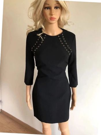 Robe noire et doré neuve avec manches 3/4 Morgan taille XS (valeur 80€)