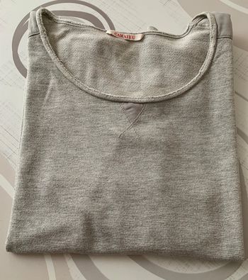 Sweat gris - Taille 42/XL - Camaïeu 