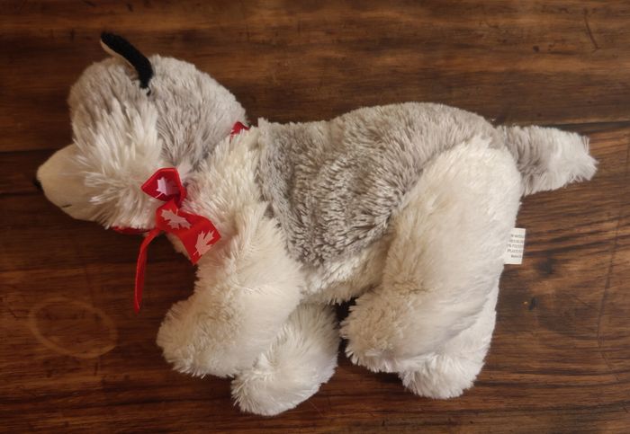 Peluche Husky Canada Creature Comforts 32x17cm - photo numéro 2