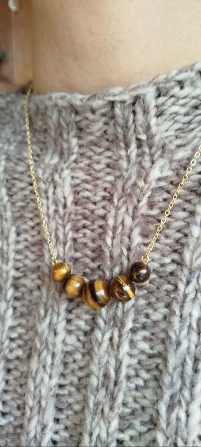 Superbe Collier Œil de Tigre - photo numéro 2