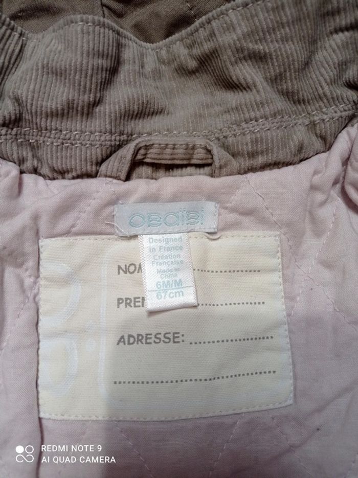 Petit manteau velours - photo numéro 4