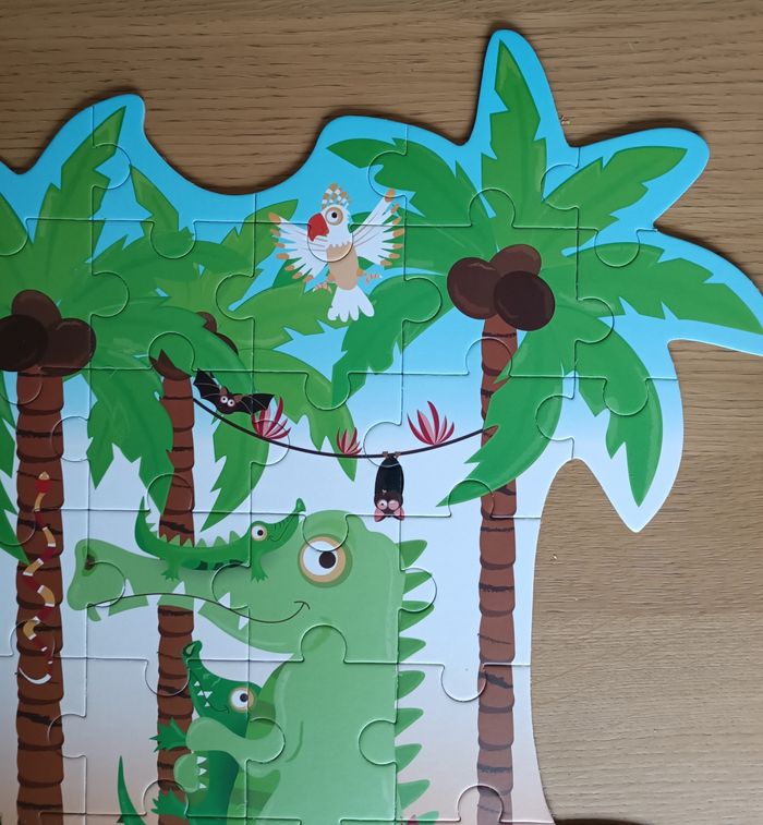 Puzzle contour Scratch "Maman crocodile et ses bébés" 3 ans + - photo numéro 7