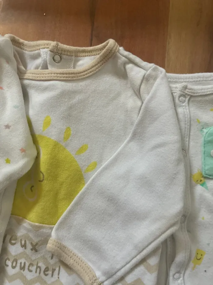 3 pyjamas gemo 6 mois - photo numéro 3