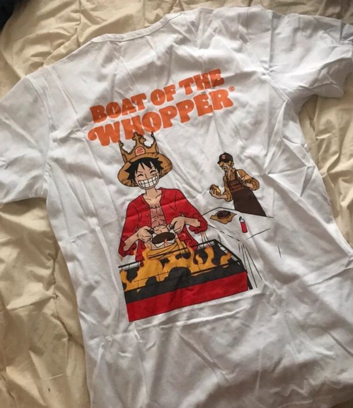T-shirt One Pièce Burger King collector en taille M - photo numéro 18