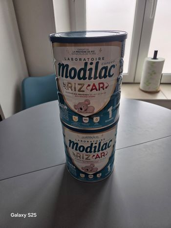 2 boîtes de Modilac Riz AR 1er âge