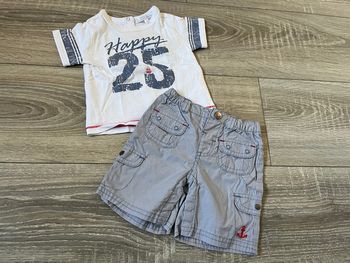 Ensemble été bébé garçon 6 mois short t-shirt