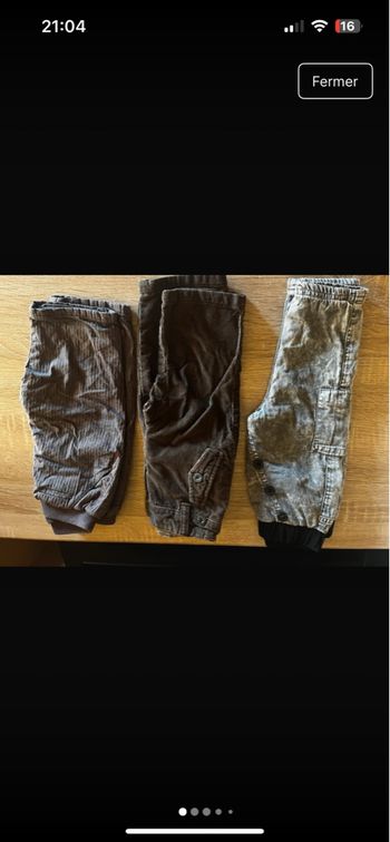 Lot 3 pantalons 6 mois