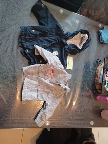 Lot veste et manteau léger 6 mois garcons