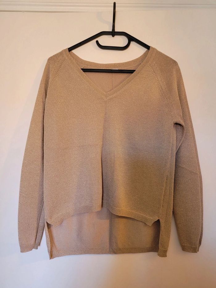 Haut doré brillant taille S
