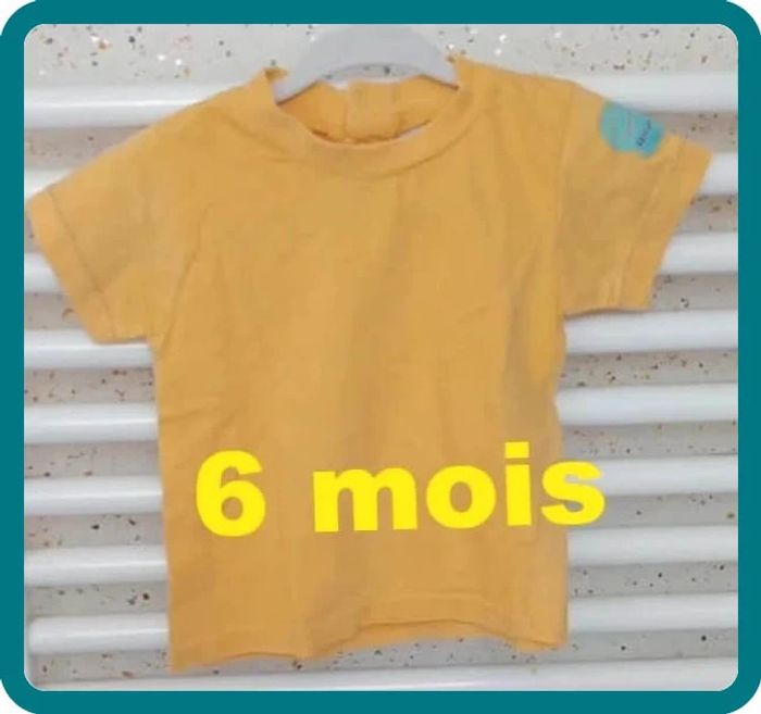 Tee shirt manche courte jaune Disney Taille 6 mois