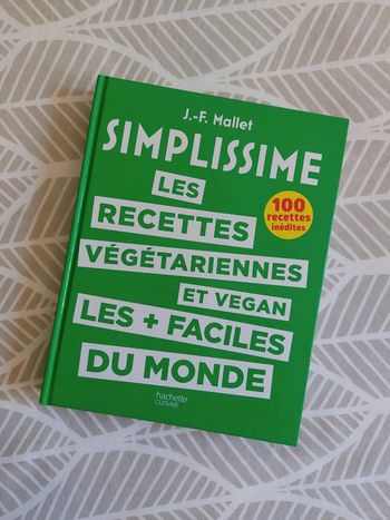 Livre de cuisine végétarienne Simplissime