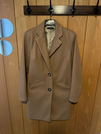 Manteau long beige taille S