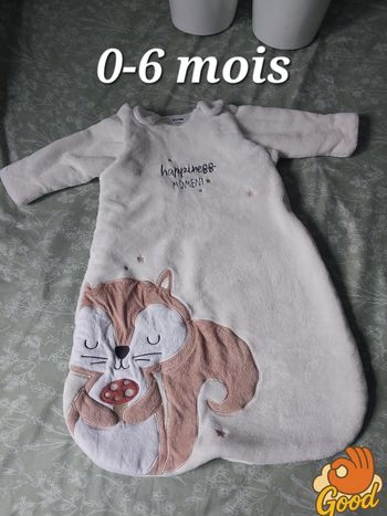 Gigoteuse chaude Tog 3 blanc kiabi 0-6 mois