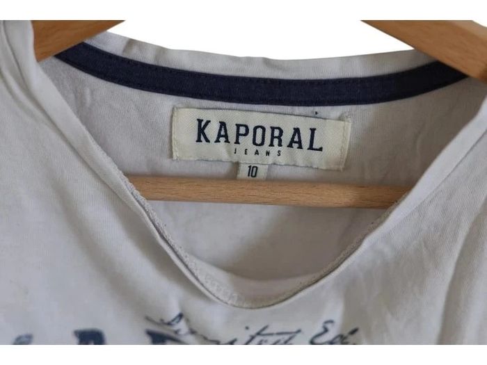 C60 t-shirt blanc Kaporal 10 ans - photo numéro 3