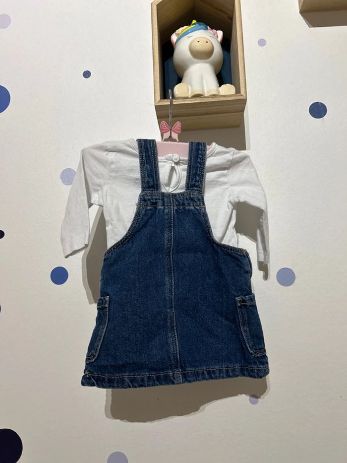 Set robe en jeans 0-3 mois primark 62 cm - photo numéro 3