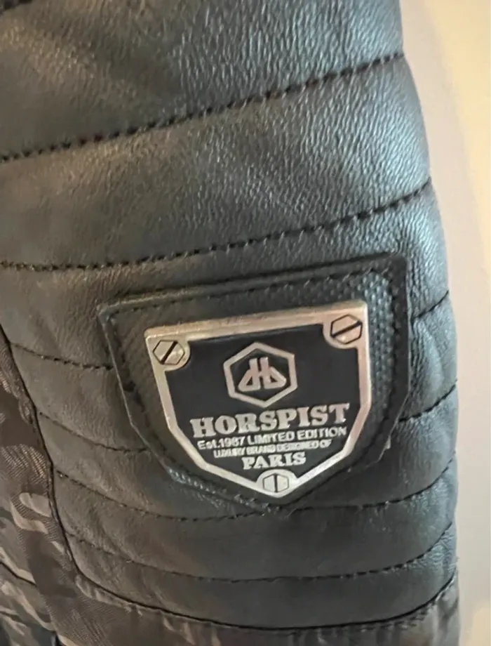 Veste en cuir Horpist original taille S - photo numéro 6