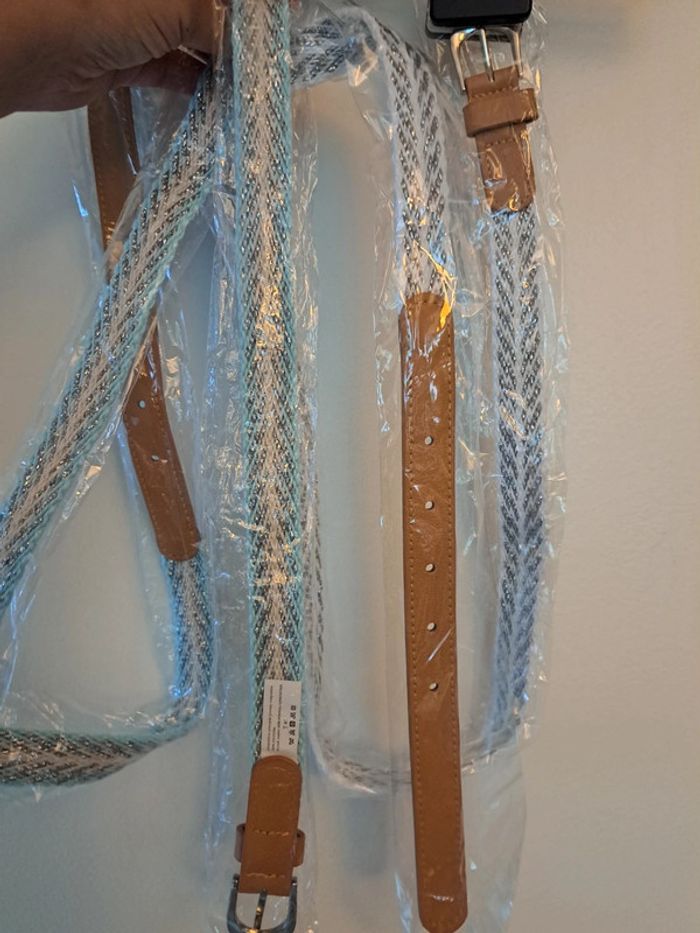 Lots de 2 ceintures T.46