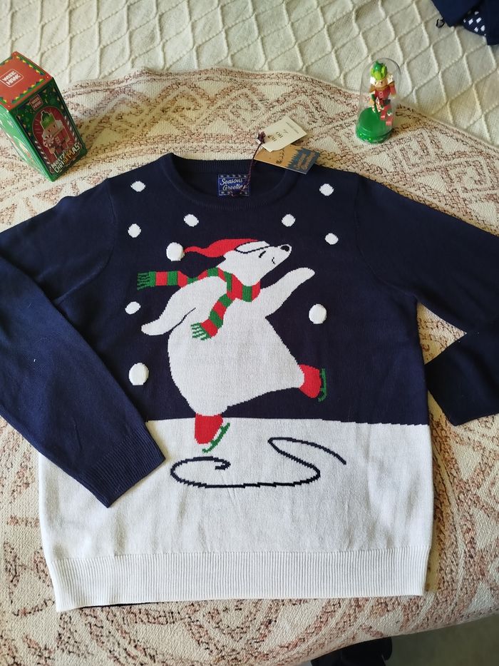 🎅 Pull de Noël magique – Taille M(mixte) 🐻‍❄️