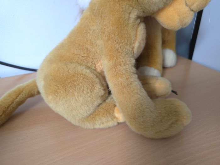 Lot 2 Peluche / Bundle 2 Plush Disney Le Roi Lion SimbaThe Lion King Vintage - photo numéro 6