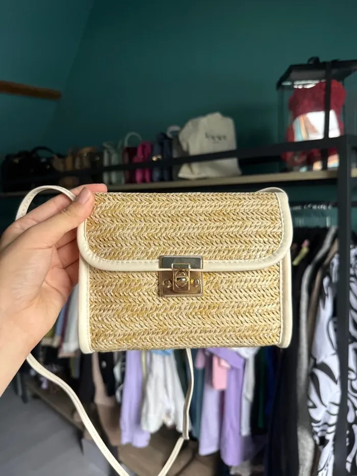 sac en paille shein - photo numéro 2