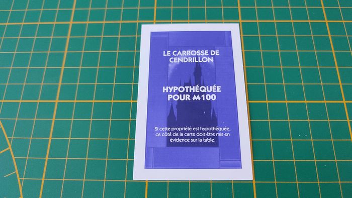 Carte le carrosse de cendrillon pièce détachée jeu de société Monopoly Disney éditions Hasbro #B94 - photo numéro 2