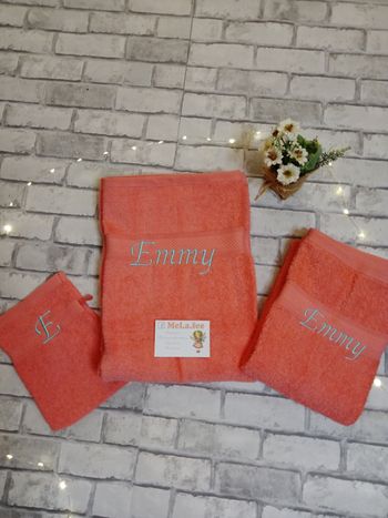 Kit de serviettes brodée