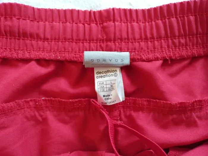 Short Homme de bain Rouge - photo numéro 5