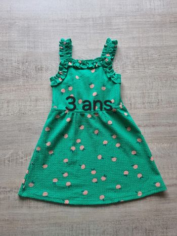 Robe verte 3 ans