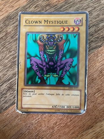 Carte Yu-Gi-Oh! Clown mystique DDK-F017 1996