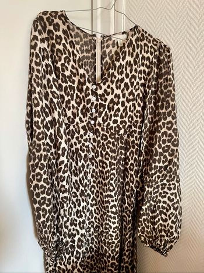 Robe longue de maternité/grossesse léopard H&M - photo numéro 3