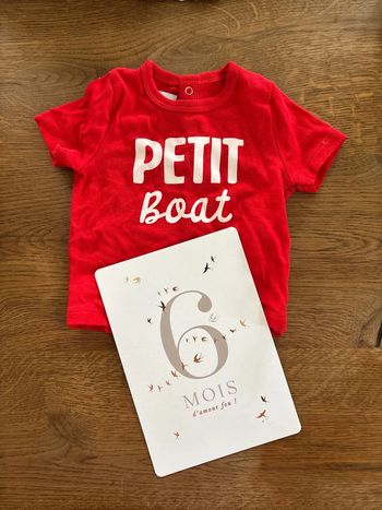 TEE shirt petit bateau 6 mois