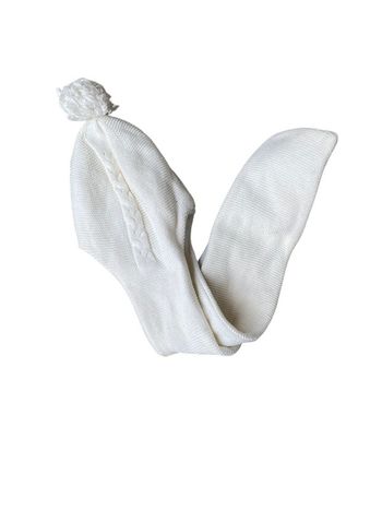 Bonnet écharpe blanc Cyrillus 18 mois