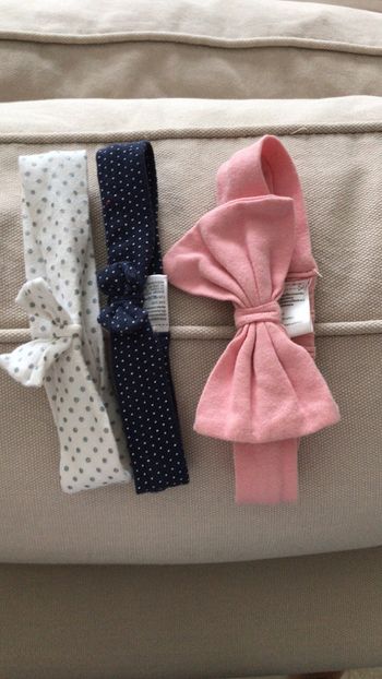 Lot de trois bandeaux fille