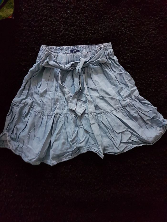 Jupe Okaidi bleu 10 ans