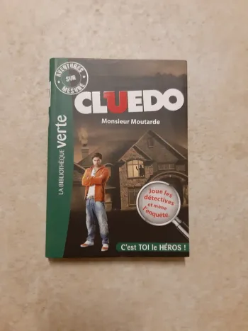 Livre Bibliothèque Verte Cluedo M. Moutarde