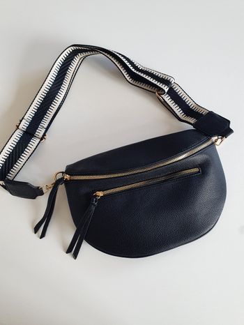 Sac banane Hollywood simili cuir noir