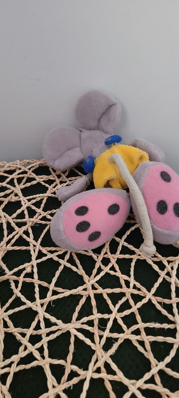 Porte-clés Diddl diddolina kaychein gris rare Peluche DIDDL - 15 cm - photo numéro 5