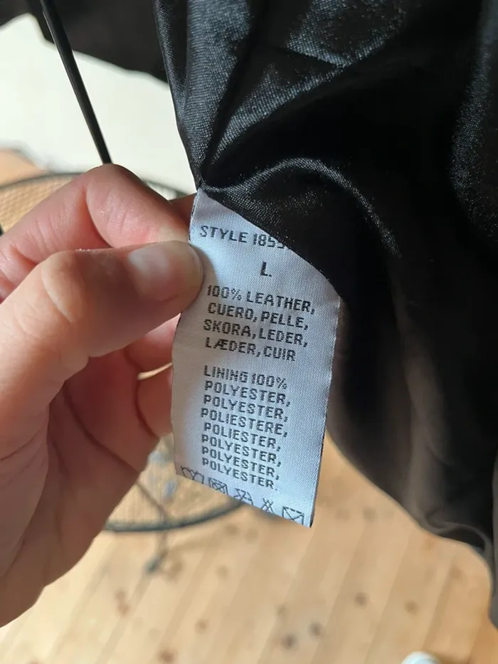 Veste en cuir froissée Premium - photo numéro 6