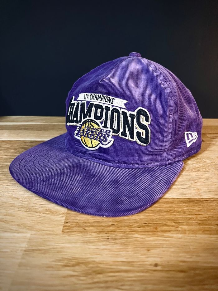 Casquette NBA Lakers Los Angeles Champions - Basketball Cap New Era  Golfer - Neuf - photo numéro 2