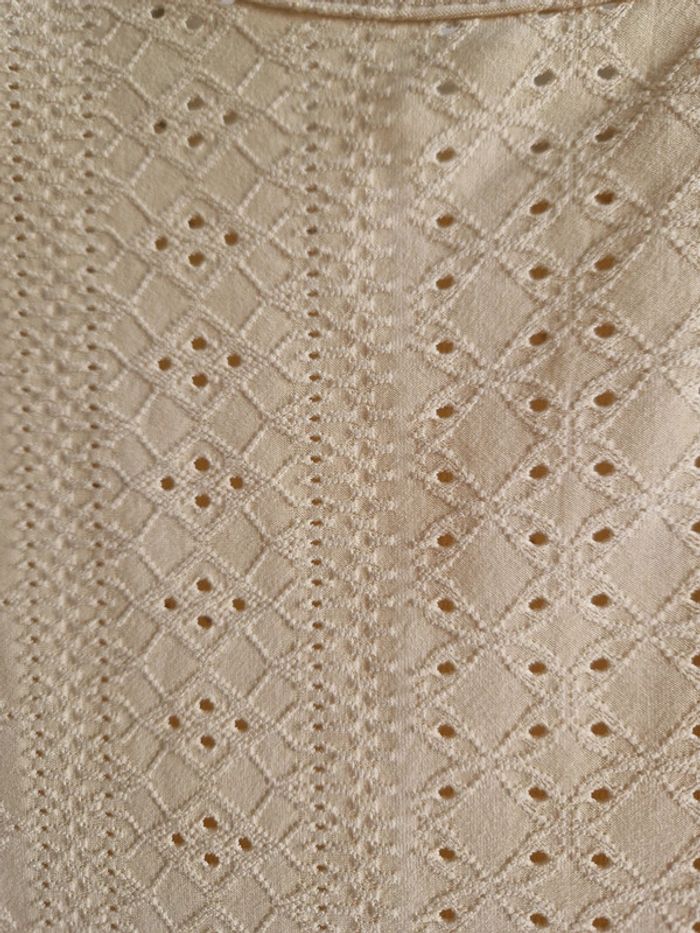 Débardeur ajouré, jaune pâle, XL, neuf - photo numéro 2