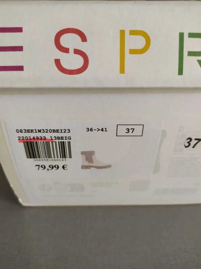 Boots beige Esprit pointure 37 - photo numéro 8