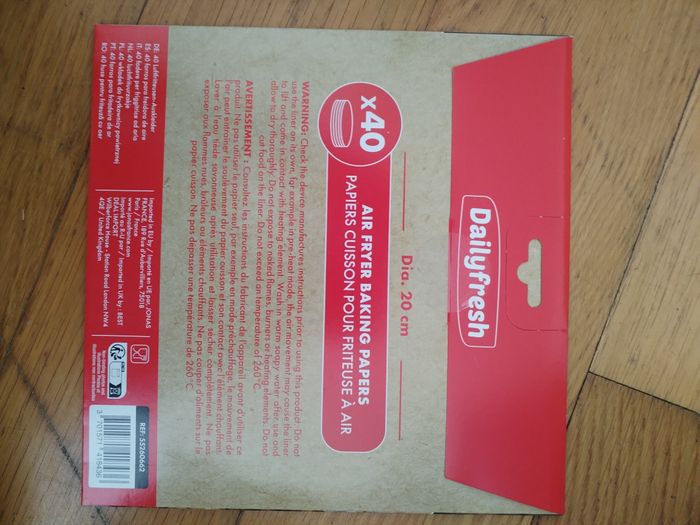 Lot de 40 feuilles rondes anti adhésives pour air fryer (PRODUIT NEUF) - photo numéro 4