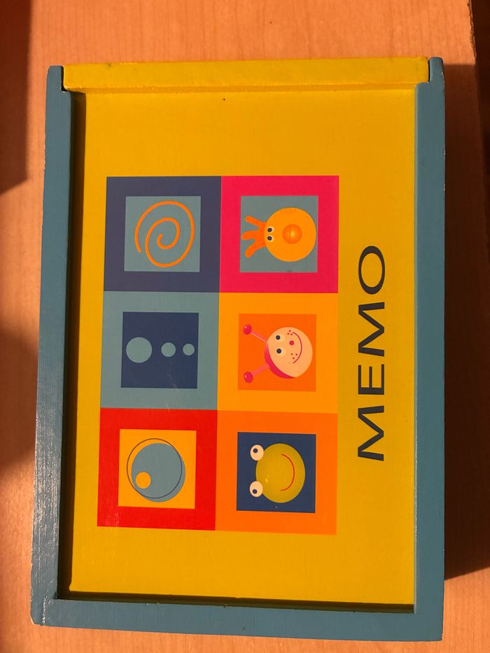 Jeu memory en bois