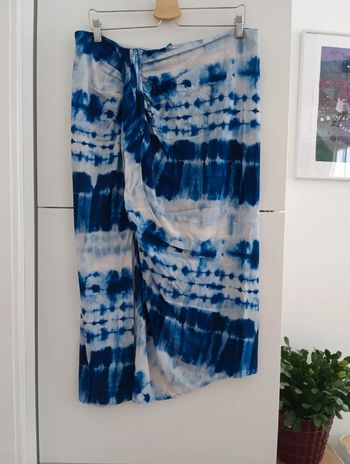Jupe Camaïeu Tie & Dye bleu