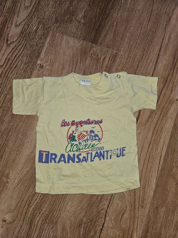 Tee shirt jaune bébé 
